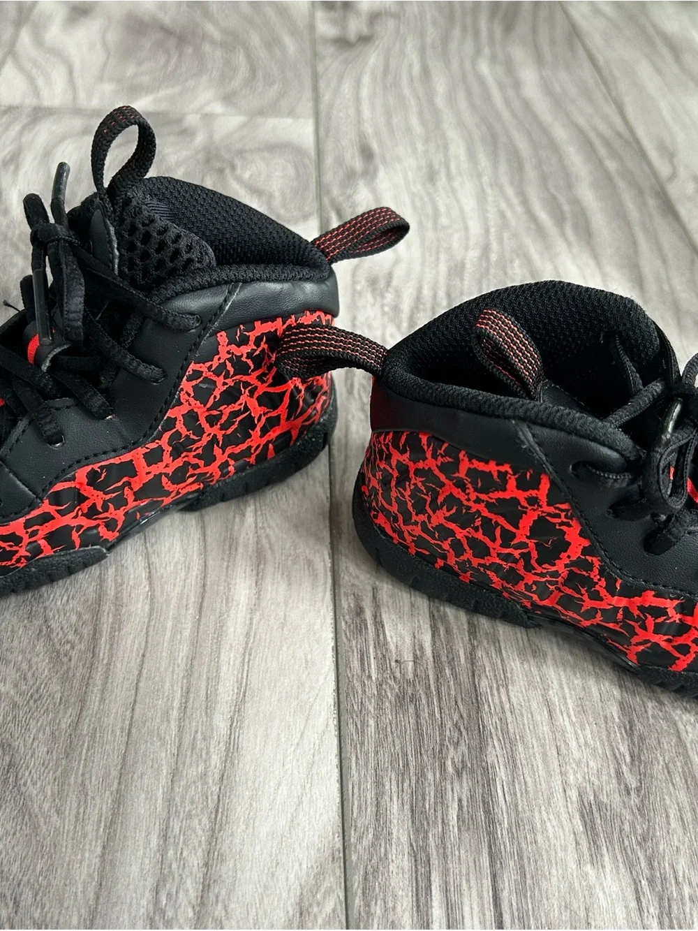 Nike Little Posite One TD Cracked Lava